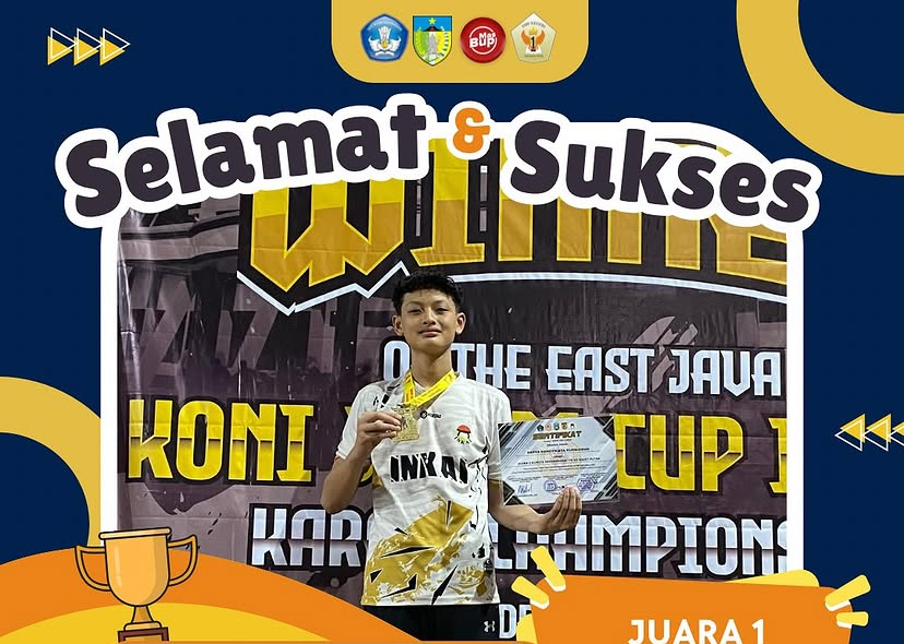 JUARA 1 KUMITE PERORANGAN -70 KG KADET PUTRA [PERTANDINGAN KONI JATIM CUP I  2025]