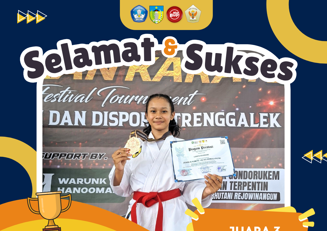JUARA 3 KUMITE +52 KG PEMULA PUTRI [KEJUARAAN KARATE OPEN DAN FESTIVAL TOURNAMENT KETUA INKAI JATIM DAN DISPORA TRENGGALEK 2026]