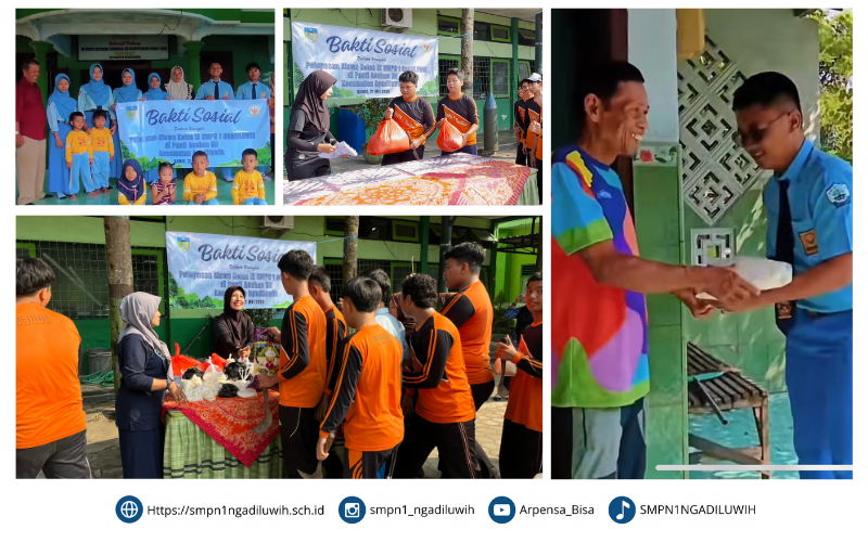 Bakti Sosial dalam Rangka Perpisahan Kelas IX
