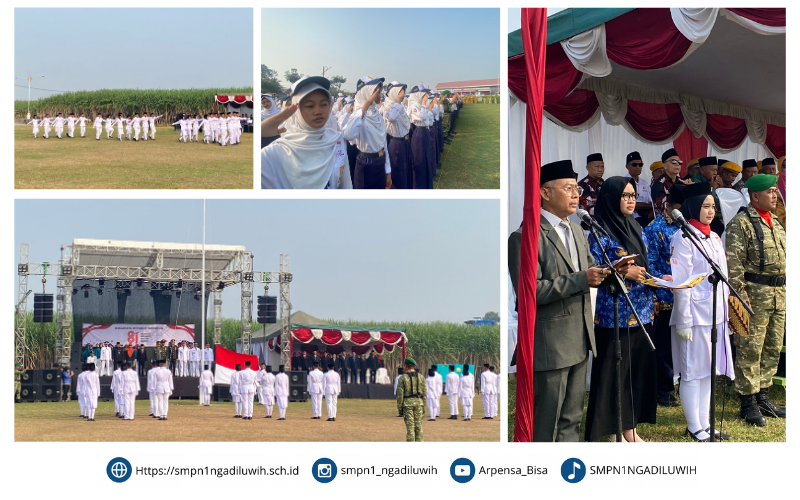 Upacara HUT RI Ke-81 Kecamatan Ngadiluwih