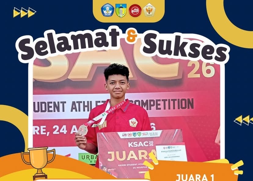 Azril Azka Darmawan Raih Juara 1 Lompat Jauh pada Kediri Student Athletics Competition (KSAC) 2026
