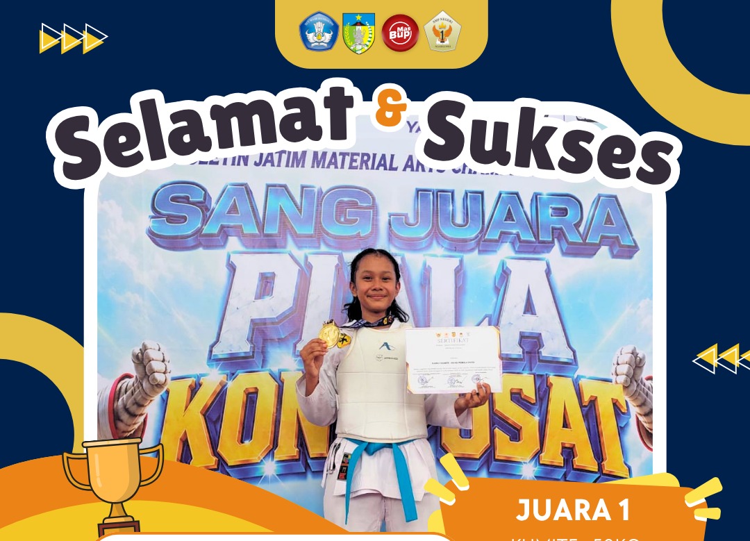 LUVITA KHAIRANI RAIH JUARA 1 KUMITE +50 KG PEMULA PUTRI DI JATIM MARTIAL ARTS CHAMPIONSHIP 2026